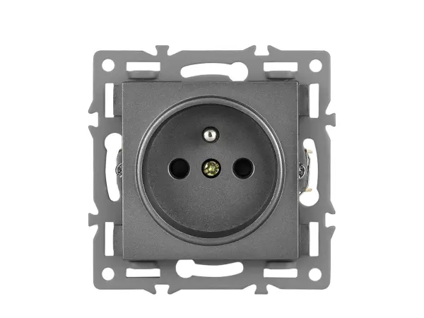 UNIC Elektrick� z�suvka 2*230V �ed� plast v r�me�ku 153mm