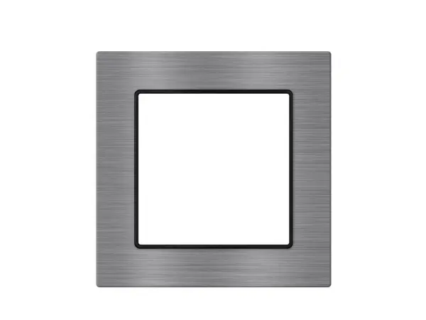 unic zasuvka 2xrj45 cat5 v ramecku 82mm, seda slitina hliniku