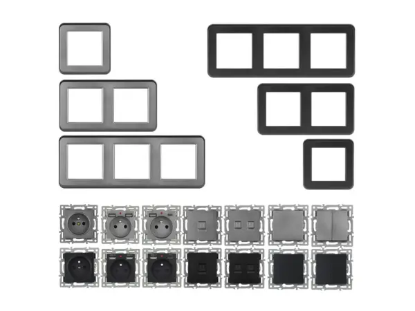 UNIC Vyp�na� k��ov� �.7 v r�me�ku 82mm, plast �ern�