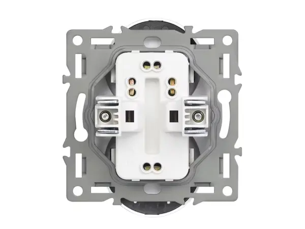 unic modul dvojzasuvka mddz230v zasuvka 2x230v 16a, cerna pro ramecek 82mm