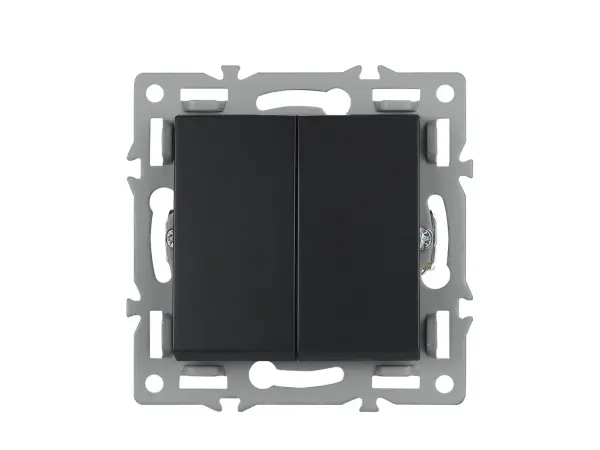 UNIC modul MD2V01 dvojvyp�na� lustrov� s�riov� �.5, �ern� pro r�me�ek 82mm