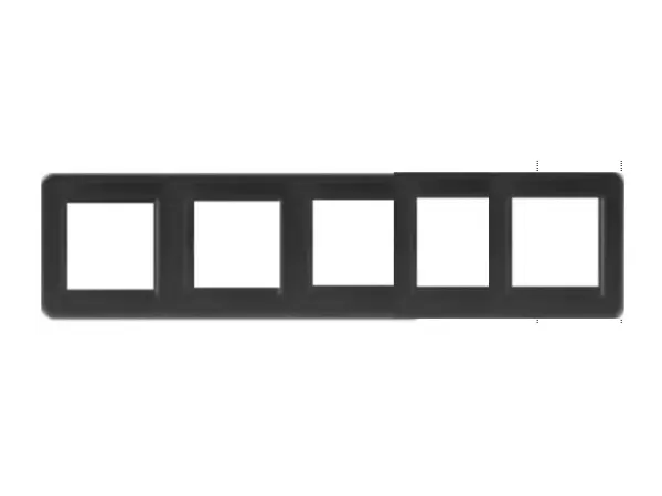 unic ramecek  366mm pro 5 modulu 52*52mm plast cerny