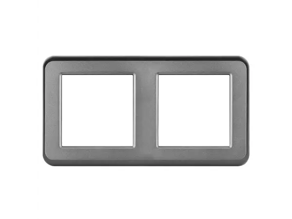 unic ramecek 153mm pro 2 moduly plast sedy