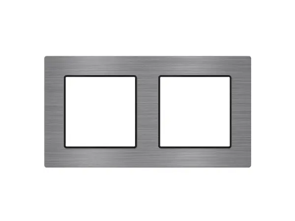 UNIC Rámeček 153mm pro 2 moduly, slitina hliníku šedý