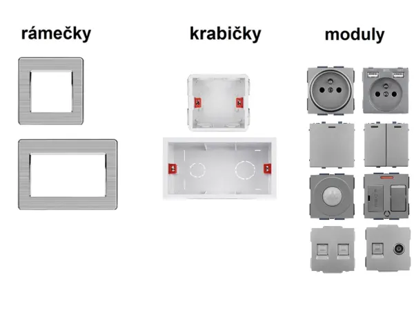 SRAN WiFi dvojvyp�na� v r�me�ku nerez ocel