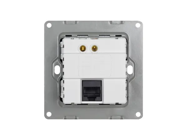 sran wifi socket bila v ramecku plast bily