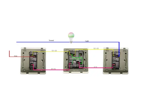 SRAN b�l� modul MDS01P Vyp�na� schodi��ov�/k��ov� �azen� 7do r�me�ku 86mm