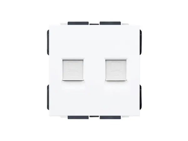 sran bily modul mdn2rj45 zasuvka 2xrj45 do ramecku