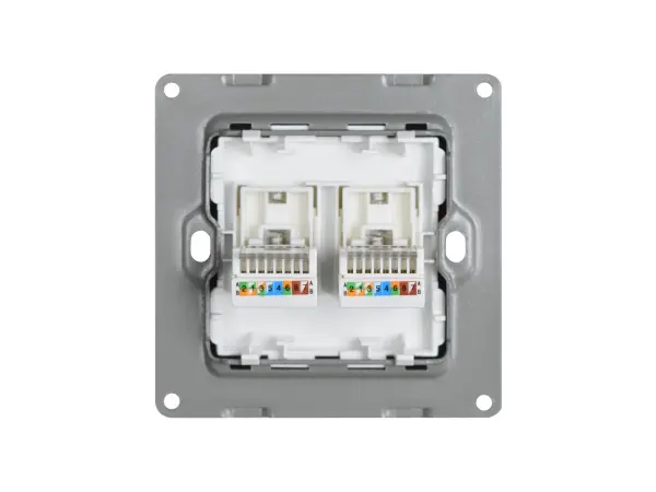 sran bily modul mdn2rj45 zasuvka 2xrj45 do ramecku