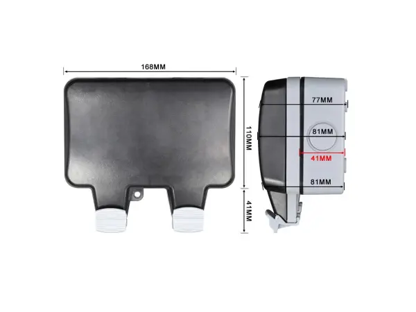 sran ip66 vodotesna montazni krabice box pro dve zasuvky