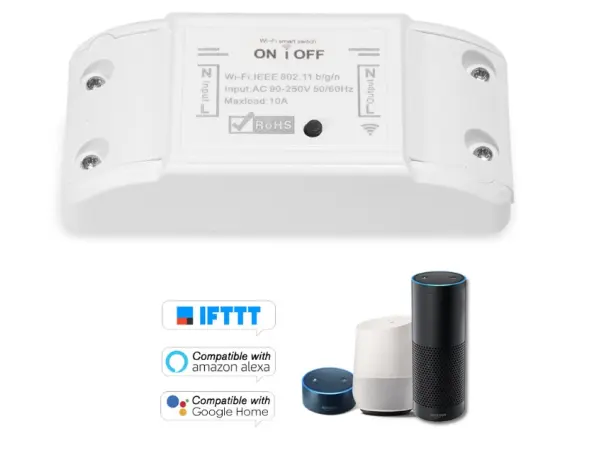 wifi smart switch wf-s1r tuya 110-240v 10a/2200w rf433mhz
