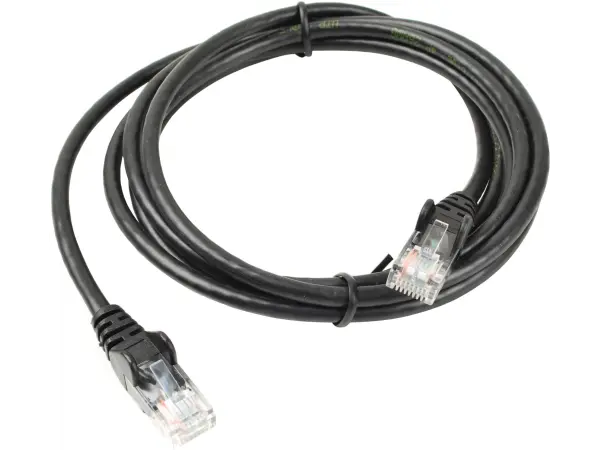 utp sitovy kabel patch rj45 cat5e 2m cerny
