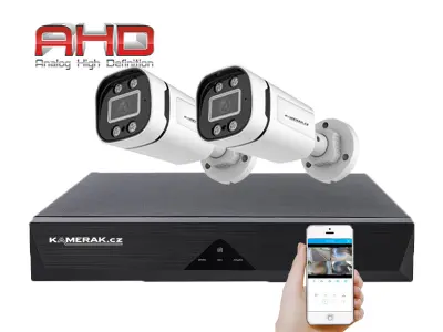 2 kamerov� AHD set WN2-59E 5Mpx 1920p, H.265, CZ menu