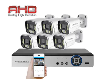 6 kamerov� syst�m AHD HE6-54E 5Mpx