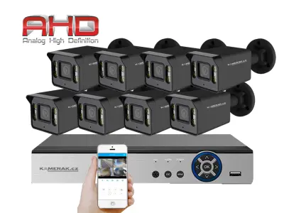 8 kamerov� syst�m AHD HE8-57E 5Mpx