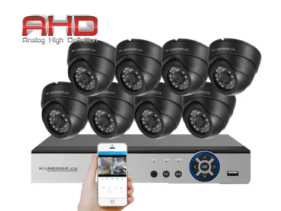 8 kamerov� syst�m AHD HE8-64E 5Mpx