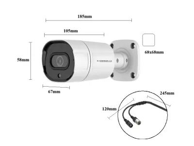 Venkovn� AHD kamera:�KAMERAK.cz AHD-63E 5MPx pro dohledov� syst�m