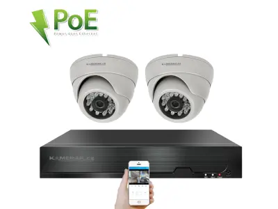 2 kamerov� syst�m PoE IP XM-202D 8MPx 