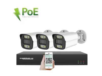 3 kamerov�  syst�m PoE IP XM-314B 4MPx