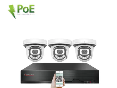 3 kamerov� IP syst�m 4K PoE IP XM-312D 8MPx 