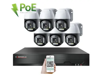 6 kamerov� syst�m PoE IP XM-PTZ-620B 4Mpx s oto�n�mi kamerami