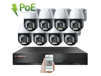 PoE IP 8 kamerov� set XM-PTZ-820B 4Mpx, CZ menu
