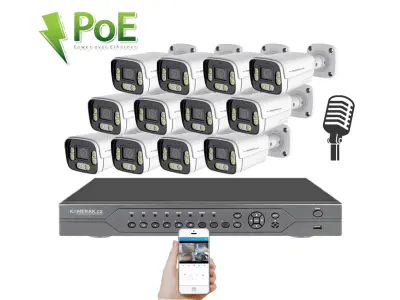 12 kamerov� syst�m PoE IP XM-1206B 4MPx