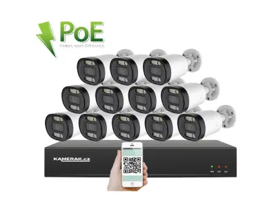 12 kamerov� syst�m PoE IP XM-1213D 8MPx