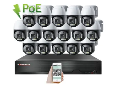 PoE IP 16 kamerov� set XM-PTZ-1620D, 8Mpx, CZ menu