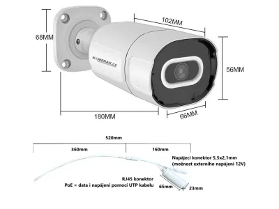 IP kamera  nab�dne z�znam v 4MPx rozli�en�