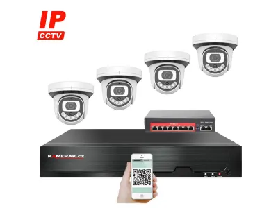 4 kamerov� IP syst�m IP XM-412B-Ext. 4MPx s extern�m PoE nap�jen�m