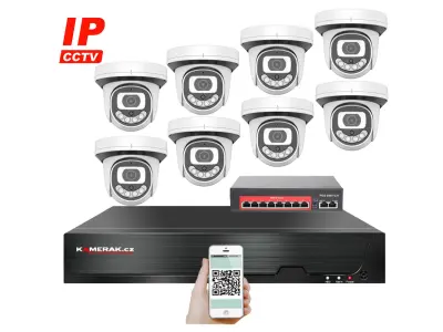 8 kamerov� IP syst�m IP XM-812B-Ext. 4MPx s extern�m PoE nap�jen�m