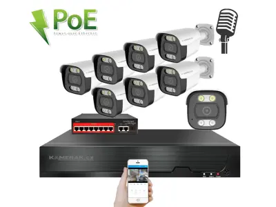 8 kamerov� IP syst�m IP XM-814B-Ext. 4MPx s extern�m PoE nap�jen�m