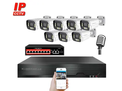 8 kamerov� IP syst�m 4K IP XM-806D-Ext. 8MPx s extern�m PoE nap�jen�m