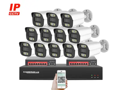 12 kamerov� IP syst�m IP XM-1214B-Ext. 4MPx s extern�m PoE nap�jen�m
