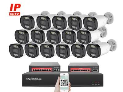 16 kamerov� IP syst�m IPXM-1613B-Ext. 4MPx s extern�m PoE nap�jen�m