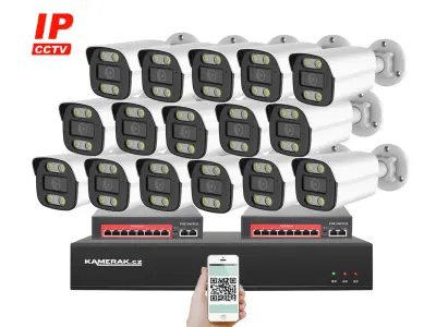 16 kamerov� IP syst�m IP XM-1614B-Ext. 4MPx s extern�m PoE nap�jen�m