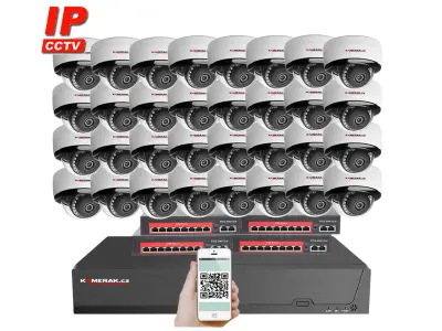 32 kamerov� IP syst�m IP XM-3205B-Ext. 4MPx s extern�m PoE nap�jen�m