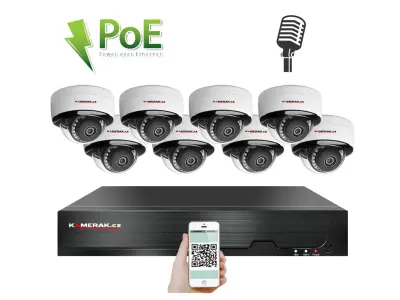 8 kamerov�  syst�m PoE IP XM-805D 8MPx