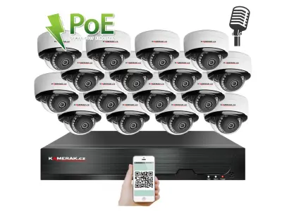 16 kamerov� syst�m PoE IP XM-1605D 8MPx 4K