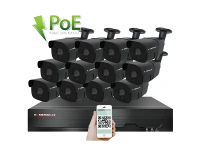 12 kamerov� syst�m PoE IP XM-1207B 4MPx
