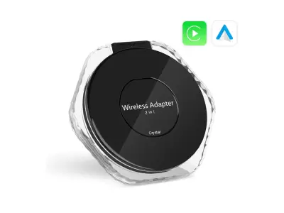 Bezdr�tov� adapt�r 2v1 pro CarPlay a Android Auto � U�ijte si j�zdu bez kabel�!