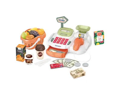 D�tsk� pokladna se skenerem a kalkula�kou � Supermarket set 36 ks