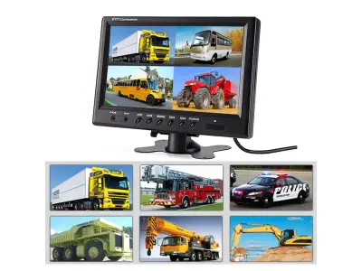 LCD 9" C0062 Split Screen Quad  4CH pro parkovac� kamery