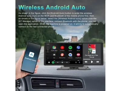 Multifunk�n� LCD Display 10" A3247 s CarPlay & Android Auto � V� chytr� spole�n�k na cesty