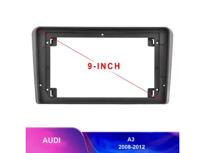 Reduk�n� r�me�ek A7618 pro autoradio 9 palc�, pro Audi A3 2008-2012