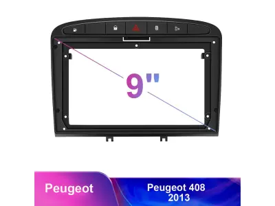 Reduk�n� r�me�ek A 7086 pro autor�dio 9" pro Peugeot 408 2013 (matn� �ern�)