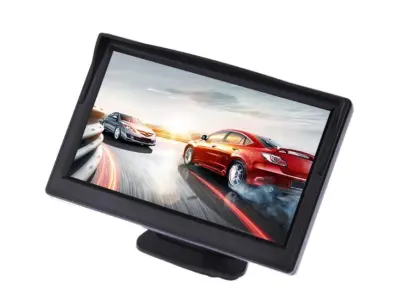 Parkovac� monitor s LCD 5" displejem - model C0070 s p��savkou a mont�� na palubn� desce