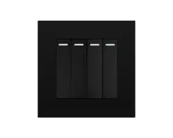 SRAN 4vyp�na� v�etn� r�me�ku plast �ern� - 68 K�