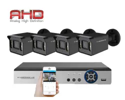 4 kamerov� AHD set HE4-57E 5Mpx 1920p, H.265, CZ menu - 5590 K�